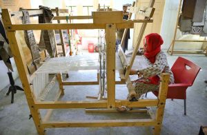Entrepreneur Fozia Bibi crafts traditional handmade woolen garments from yak and buffalo wool, reflecting Chitral’s rich culture and empowering women through local entrepreneurship.