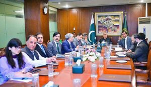 Deputy Prime Minister and Foreign Minister, Senator Mohammad Ishaq Dar chairing a meeting to review the ongoing evacuation of Pakistani nationals/zaireen presently stranded in Iran & Iraq at MoFA