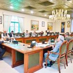 Deputy Prime Minister and Foreign Minister, Senator Mohammad Ishaq Dar chairing a high-level meeting to review the supply and availability of essential food commodities especially sugar