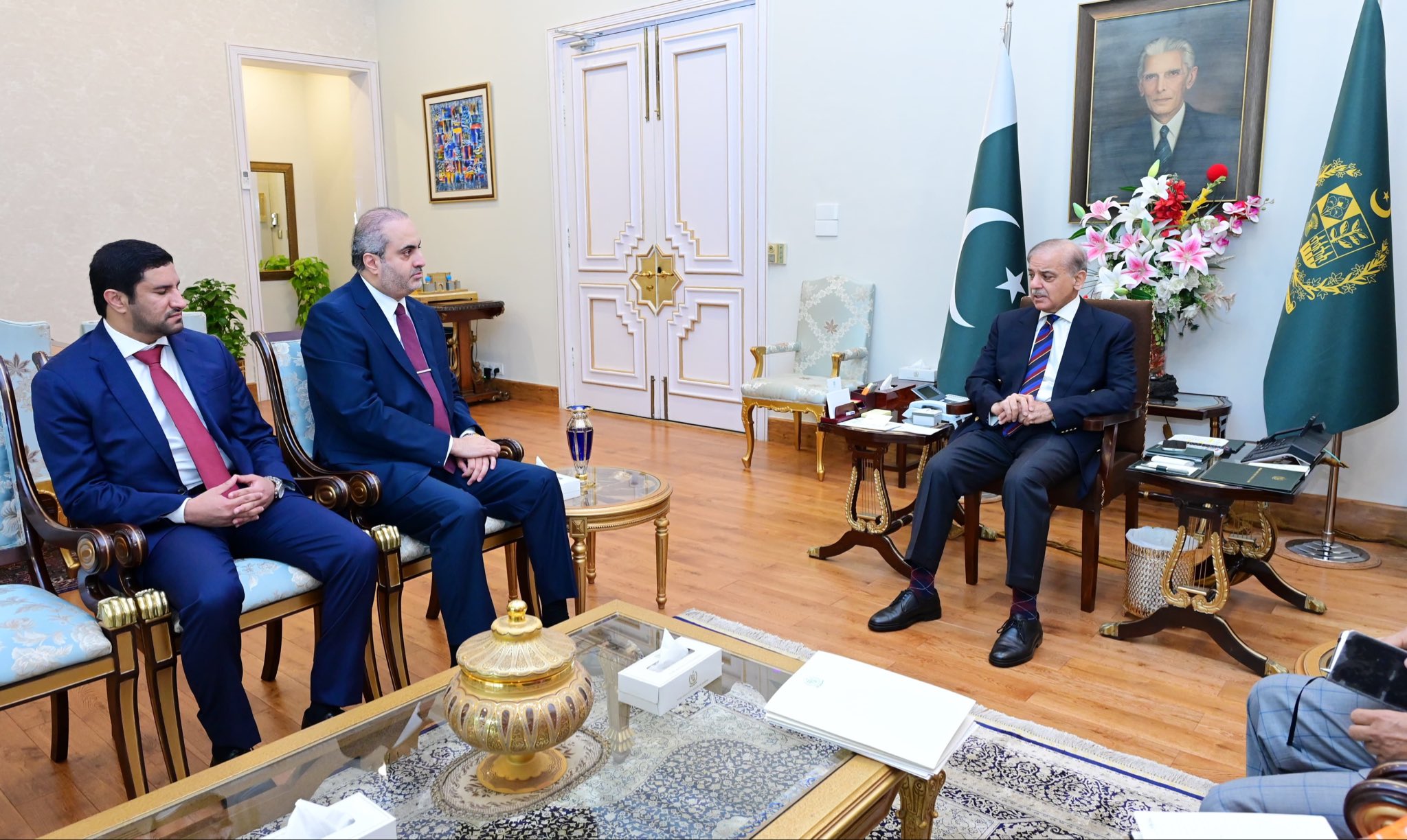 PM discusses Middle East situation with KSA, Qatari ambassadors; calls for dialogue, peace 