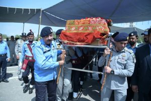 Sub-Inspector Habib Ullah laid to rest with full police honours
