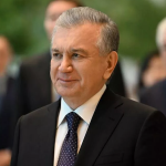 The President of Uzbekistan reviews the operations of an export-oriented enterprise