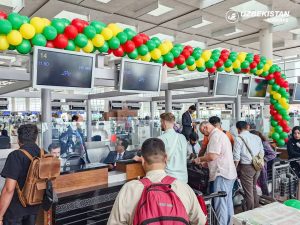 Inaugural flight from Tashkent received warm welcome on its arrival at Islamabad Int'l Airport