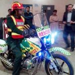 British NGO donates fully equipped 4 latest rescue motorbikes to Rescue 1122 -Mirpur AJK