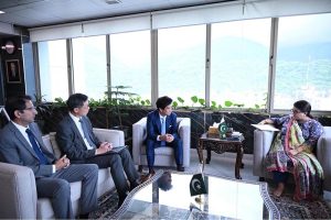 Federal Minister Shaza Fatima Khawaja's meeting with President Ali Baba Group