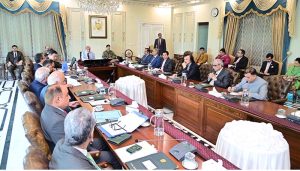Prime Minister Muhammad Shehbaz Sharif chairs a meeting regarding civil services reforms.