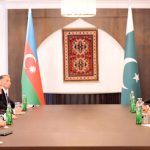 Prime Minister Muhammad Shehbaz Sharif meets President of Azerbaijan Ilham Alyev on the sideline of the 17th ECO Summit