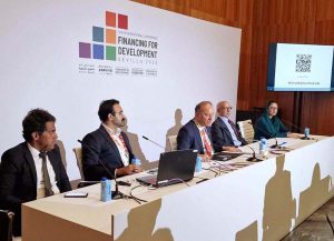 Federal Minister for Climate Change and Environmental Coordination, Dr. Musadik Malik, participated in a high-level panel discussion titled "Bankable Pakistan: Impact Investments and Green Financing Solutions for Economic Transformation" held in Seville, Spain.