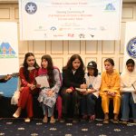 Participants take part in various activities during the 21st National Children’s Mountain Conservation Meet–2025 and Children’s Mountain Forum, held under the theme ‘Climate Change and its Impact on the Mountain Environment,’ at a local hotel