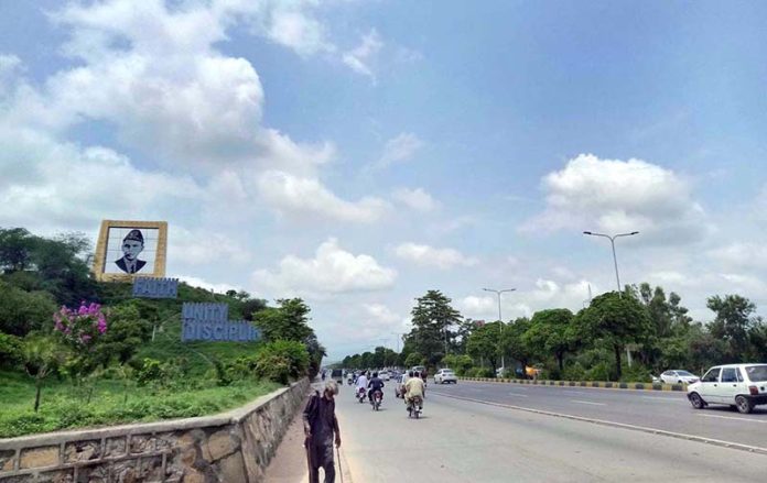An attractive view of clouds hovering over the skies of Federal Capital