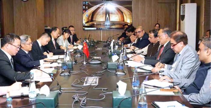 Chinese Ambassador Jiang Zaidong meets with Minister for Planning Development and Special initiatives Prof. Ahsan Iqbal