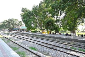 Golra Sharif Railway Museum, also known as Pakistan Railways Heritage Museum, is a railway museum located near Sector F-13 of Islamabad. It is located at the Golra Sharif railway station, a junction station in the Rawalpindi Division of Pakistan Railways, in the southeast of the Margalla Hills. Established in 2003 and renovated in 2018, the railway museum consists of two galleries housing the relics and memorabilia associated with more than 150 years of rail heritage dating back to the days of the British Raj. The railway station, with its museum, is a major attraction for tourists and locals alike and is becoming a major attraction for railway enthusiasts