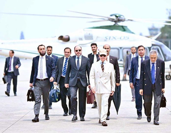 Prime Minister Muhammad Shehbaz Sharif departs on his two day official visit of Azerbaijan, from Islamabad