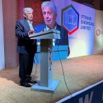 Federal Minister for National Food Security and Research, Mr. Rana Tanveer Hussain, addressing the participants at the Ittehad Chemicals Limited event