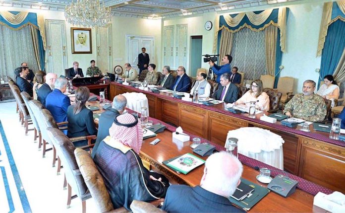 Prime Minister Muhammad Shehbaz Sharif chairs a meeting of National Task Force on Eradication of Polio