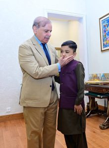 Content creator Talha Ahmad met Prime Minister Muhammad Shehbaz Sharif