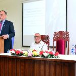 Federal Minister for planning and Special Initiatives Mr. Ahsan Iqbal addressing the audience at FG Public School Karachi Cantt.