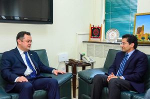 Federal Minister for Petroleum Ali Pervaiz Malik held a meeting with H.E Alisher Tukhtaev, Ambassador of Uzbekistan to Pakistan
