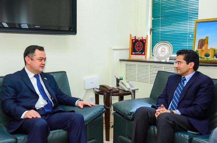 Federal Minister for Petroleum Ali Pervaiz Malik held a meeting with H.E Alisher Tukhtaev, Ambassador of Uzbekistan to Pakistan