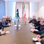 Prime Minister Muhammad Shehbaz Sharif meets President of Iran, Dr Masoud Pezeshkian on the sidelines of 17th ECO Summit