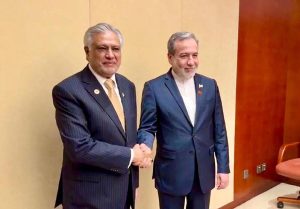 Deputy Prime Minister and Foreign Minister, Senator Mohammad Ishaq Dar, met with the Foreign Minister of Russia, Sergei Lavrov on the sidelines of the SCO CFM.