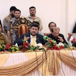 Governor Sindh Kamran Tessori addressing to business community at local hotel