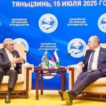 Deputy Prime Minister and Foreign Minister, Senator Mohammad Ishaq Dar, met with the Foreign Minister of Russia, Sergei Lavrov on the sidelines of the SCO CFM.