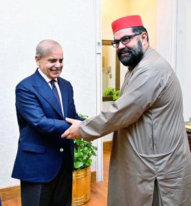 President of Awami National Party Aimal Wali Khan calls on Prime Minister Muhammad Shehbaz Sharif
