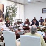Federal Minister for National Heritage and Culture Division Muhammad Aurangzaib Khichi is chairing meeting of the Sub-Committee on Arts and Literature for the Pakistan Civil Awards at the Cabinet Division