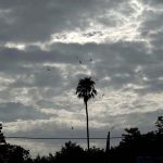 A view of dark clouds hovering over the sky in the Provincial Capital