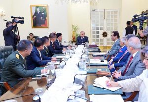 Indonesian Minister of Defence Lt. Gen. (R) Syafrie Samsudin called on Prime Minister Muhammad Shehbaz Sharif.