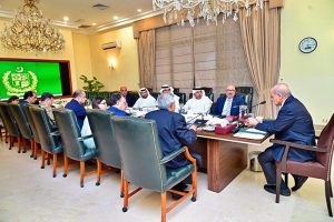 A delegation of Etisalat group led by CEO Hatem Dowidar called on Prime Minister Muhammad Shehbaz Sharif