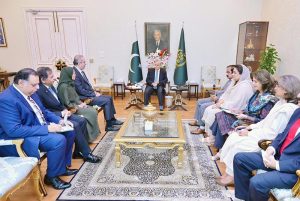 H.E. Sheikha Asma Al Thani calls on Prime Minister Muhammad Shehbaz Sharif