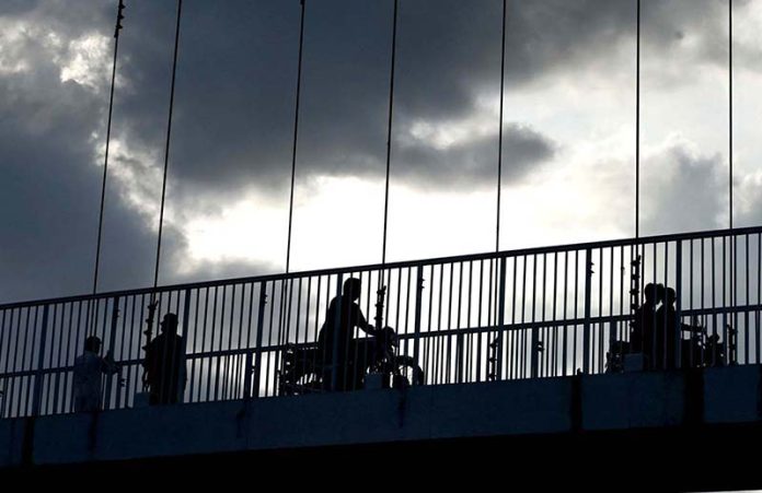Dark clouds hover over the sky of the Federal Capital, signaling an impending spell of rain