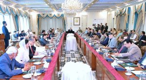 Prime Minister Muhammad Shehbaz Sharif chairs the Federal Cabinet Meeting.