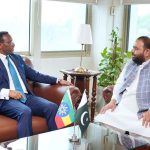 Ethiopian Ambassador Dr. Jemal Beker calls on Federal Minister for National Heritage and Culture, Muhammad Aurangzeb Khichi, to discuss enhanced cultural cooperation between Ethiopia and Pakistan.