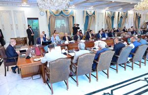 Prime Minister Muhammad Shehbaz Sharif chairs the Federal Cabinet Meeting.