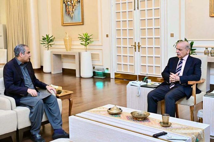 Interior Minister Syed Mohsin Raza Naqvi calls on Prime Minister Muhammad Shehbaz Sharif