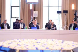 Prime Minister Muhammad Shehbaz Sharif addresses the 17th ECO Summit