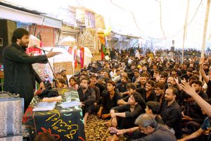 Allama Shah Mardar Alvi addressing to Shahadat Conference at Lungar Husaini Imambargaha on the occasion of Aashura