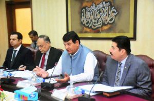 Federal Minister Engineer Amir Muqam chairs a high-level meeting on the revival of the Jirga system and justice reforms in merged districts, with participation from senior officials and key stakeholders.