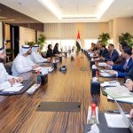 A high-level Government of Pakistan delegation, led by Bilal Azhar Kayani, Minister of State for Finance and Railways and Head of the Prime Minister's Delivery Unit held a bilateral meeting with H.E. Mohamed bin Hadi Al Hussaini, UAE Minister of State for Financial Affairs