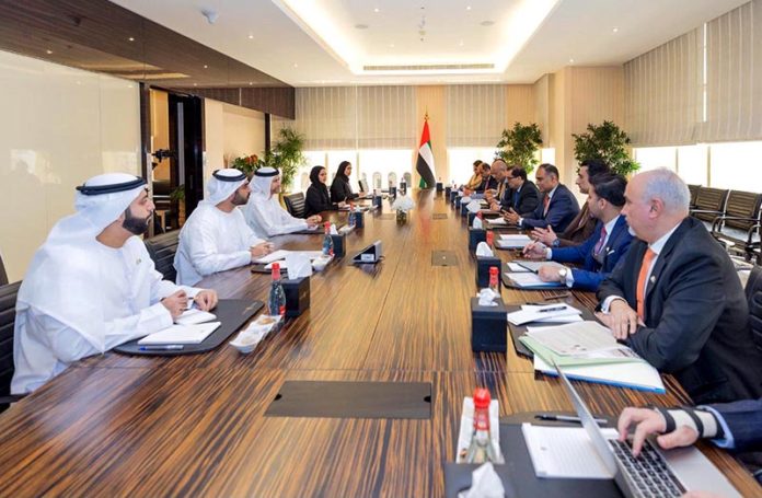A high-level Government of Pakistan delegation, led by Bilal Azhar Kayani, Minister of State for Finance and Railways and Head of the Prime Minister's Delivery Unit held a bilateral meeting with H.E. Mohamed bin Hadi Al Hussaini, UAE Minister of State for Financial Affairs