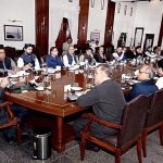 Sindh Chief Minister Syed Murad Ali Shah chairs a meeting at CM House to deliberate on the Marka-e-Haq and Independence Day programmes