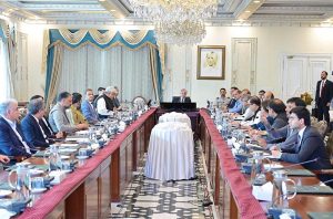 Prime Minister Muhammad Shehbaz Sharif chairs a meeting to review progress on FBR reforms.