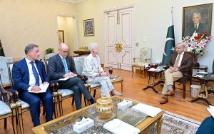Ambassador of the European Union Riina Kionka called on Prime Minister Muhammad Shehbaz Sharif.