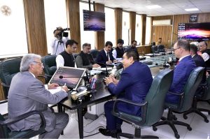 Federal Minister for National Food Security & Research, Mr. Rana Tanveer Hussain, chairs a high-level meeting with the FAO delegation to strengthen agricultural cooperation.