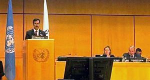 Chairman Senate, Syed Yousuf Raza Gillani addressing the 6th World Conference of Speakers of Parliament