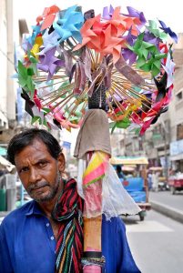A vendor selling traditional sweet for Children at Bandar Road.