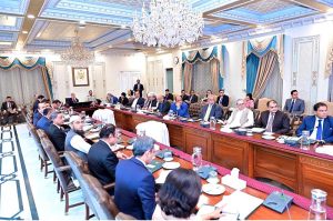 Prime Minister Muhammad Shehbaz Sharif chairs a weekly meeting on Cashless and digital economy.